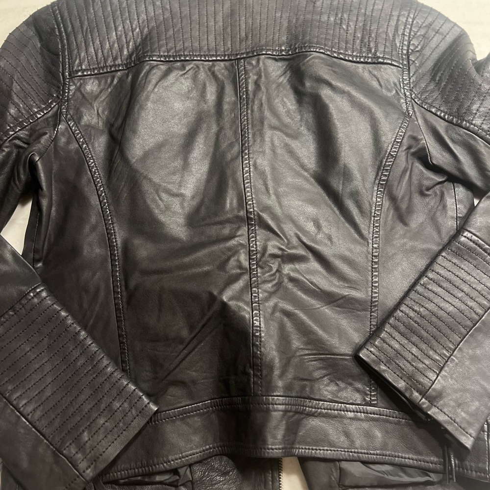 Treasure & Bond- Nordstrom Black Quilted Leather Jacket-Medium - Picture 12 of 12